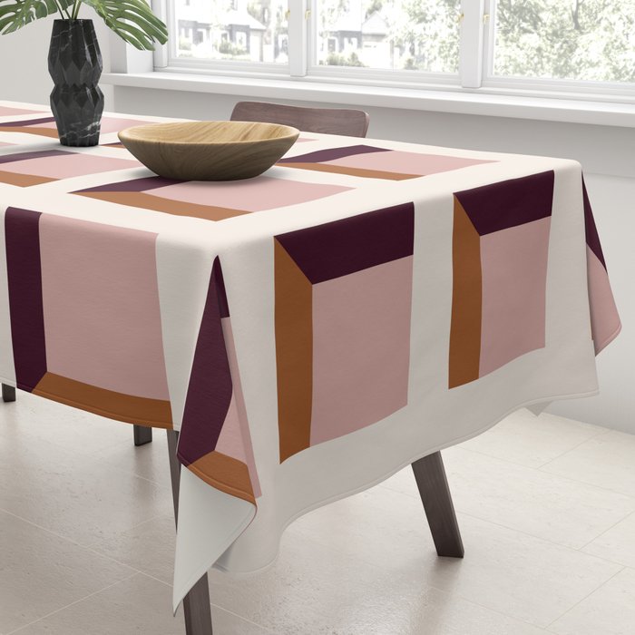 Minimalist 3D Pattern XX Tablecloth Gallery Image 3