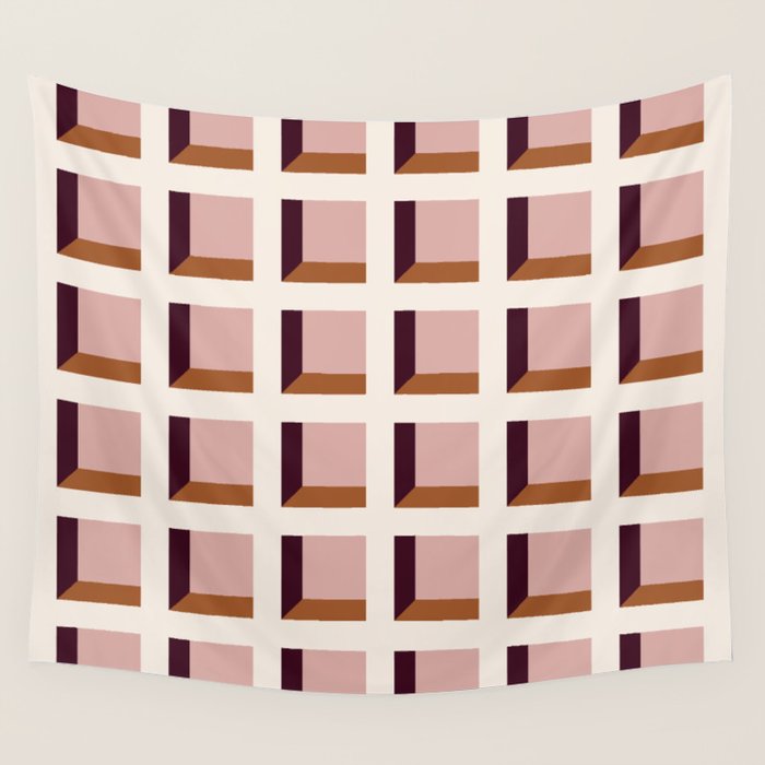Minimalist 3D Pattern XX Wall Tapestry Gallery Image 4