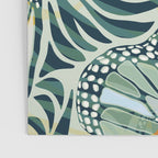 Abstract Retro Boho Butterfly Zebra Pattern - teal green Poster Gallery Image 3