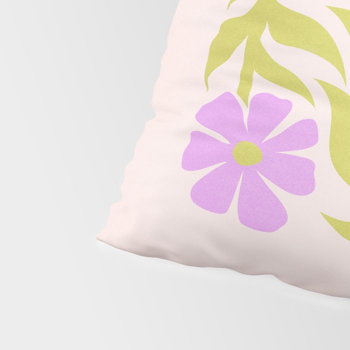 Lilac & Lime: Les Fleurs | Flower Market Color Series 02 Pillow Sham Gallery Image 4