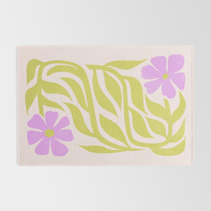 Lilac & Lime: Les Fleurs | Flower Market Color Series 02 Rug Gallery Image 2