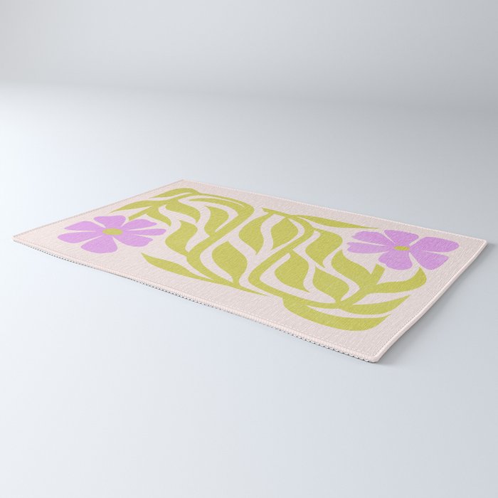 Lilac & Lime: Les Fleurs | Flower Market Color Series 02 Rug Gallery Image 3