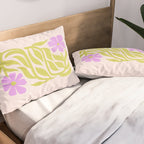 Lilac & Lime: Les Fleurs | Flower Market Color Series 02 Pillow Sham Gallery Image 2