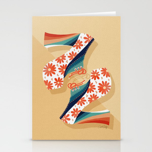 Disco Platforms â Retro Rainbow Stationery Card Gallery Image 2