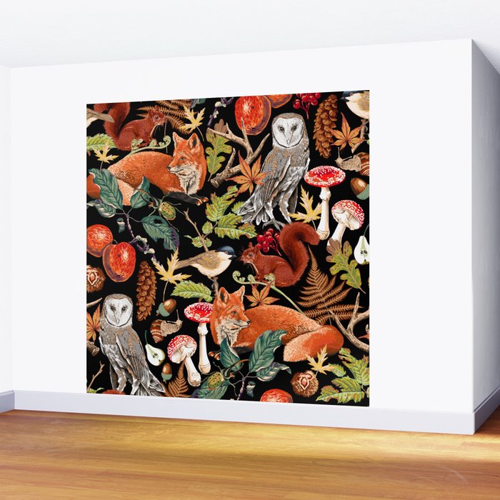 AUTUMN WOODLAND Wall Mural Gallery Image 2
