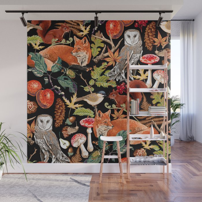 AUTUMN WOODLAND Wall Mural Gallery Image 1