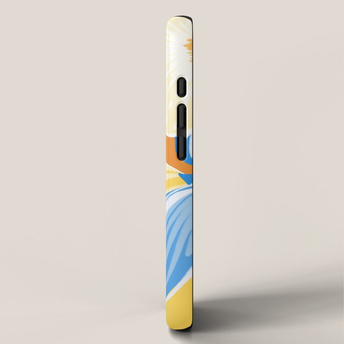 Bright Lemon Floral - Botanical Painting iPhone Case Gallery Image 2