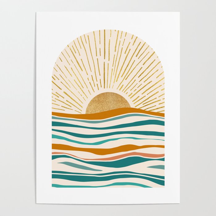 Golden Sunset Poster Gallery Image 1