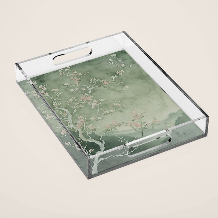 Sage Cherry Acrylic Tray Gallery Image 1