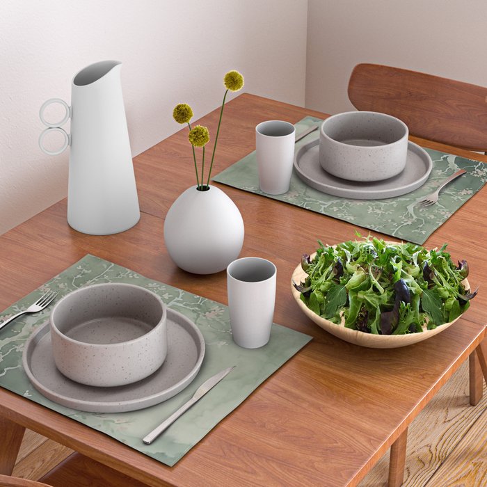 Sage Cherry Placemat Gallery Image 2