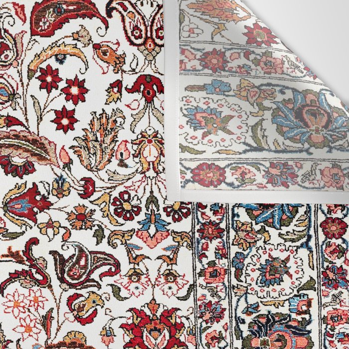Qum Central Persian Rug Print Wall Tapestry Gallery Image 3