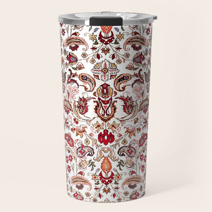 Qum Central Persian Rug Print Travel Mug Gallery Image 1