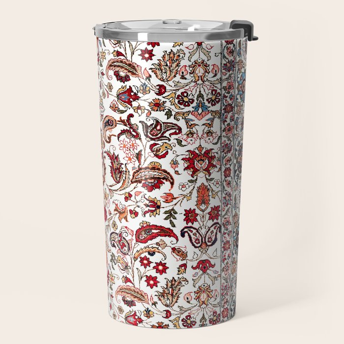 Qum Central Persian Rug Print Travel Mug Gallery Image 2