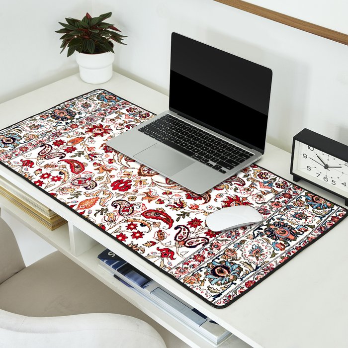 Qum Central Persian Rug Print Desk Mat Gallery Image 2