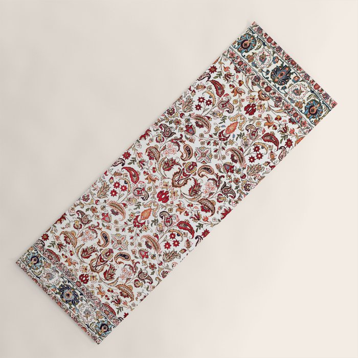 Qum Central Persian Rug Print Yoga Mat Gallery Image 1