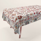 Qum Central Persian Rug Print Tablecloth Gallery Image 1