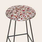 Qum Central Persian Rug Print Stool Gallery Image 2
