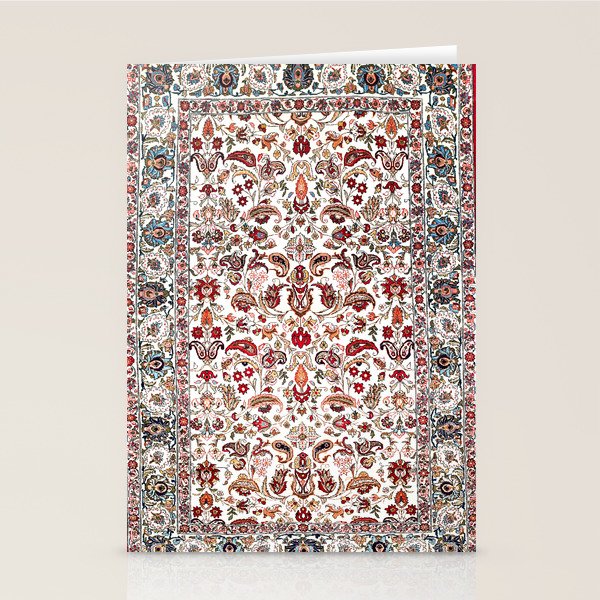 Qum Central Persian Rug Print Stationery Card Gallery Image 1