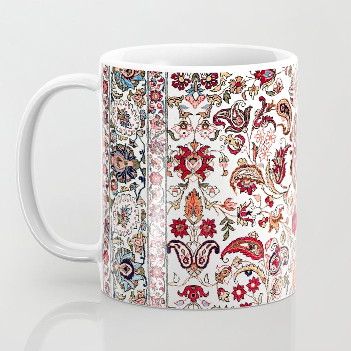 Qum Central Persian Rug Print Coffee Mug Gallery Image 3