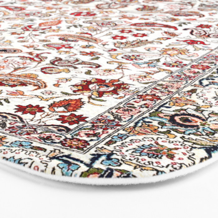 Qum Central Persian Rug Print Bath Mat Gallery Image 3