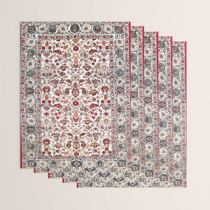 Qum Central Persian Rug Print Wrapping Paper Gallery Image 3