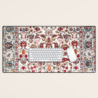 Qum Central Persian Rug Print Desk Mat Gallery Image 1
