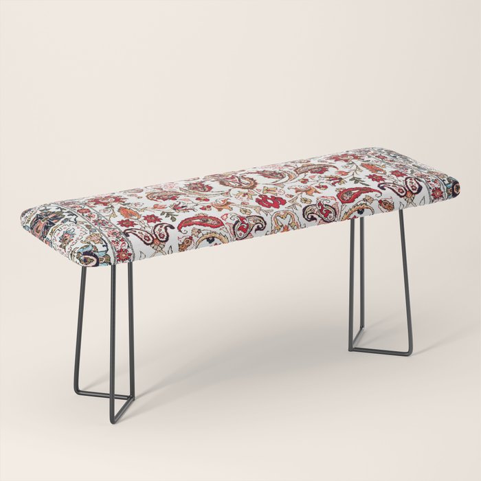 Qum Central Persian Rug Print Bench Gallery Image 1