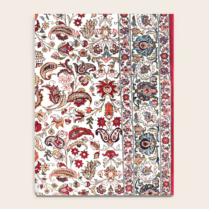 Qum Central Persian Rug Print Notebook Gallery Image 4
