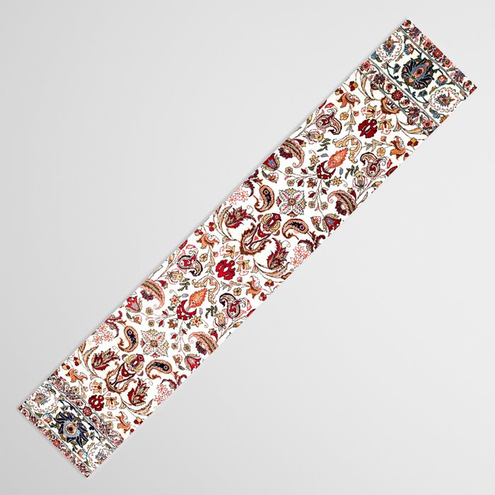 Qum Central Persian Rug Print Table Runner Gallery Image 3