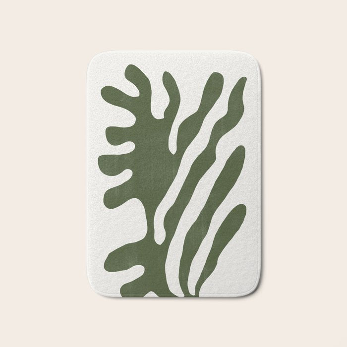 Alga, Seaweed, Green Plant Bath Mat Gallery Image 1