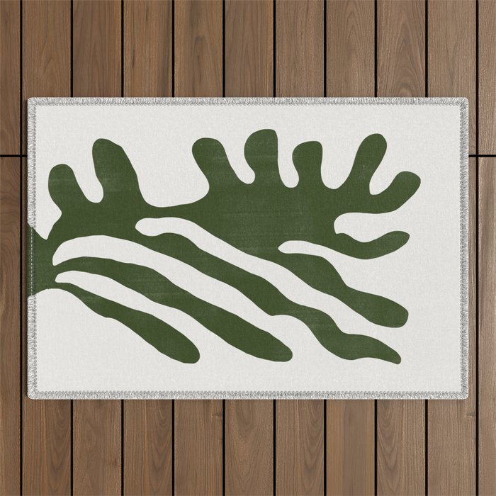 Alga, Seaweed, Green Plant Outdoor Rug Gallery Image 1