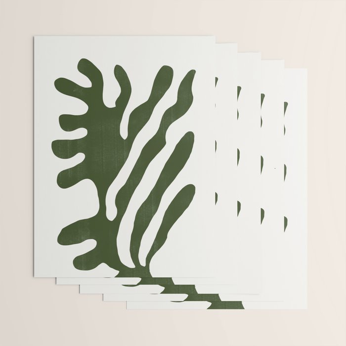 Alga, Seaweed, Green Plant Wrapping Paper Gallery Image 3