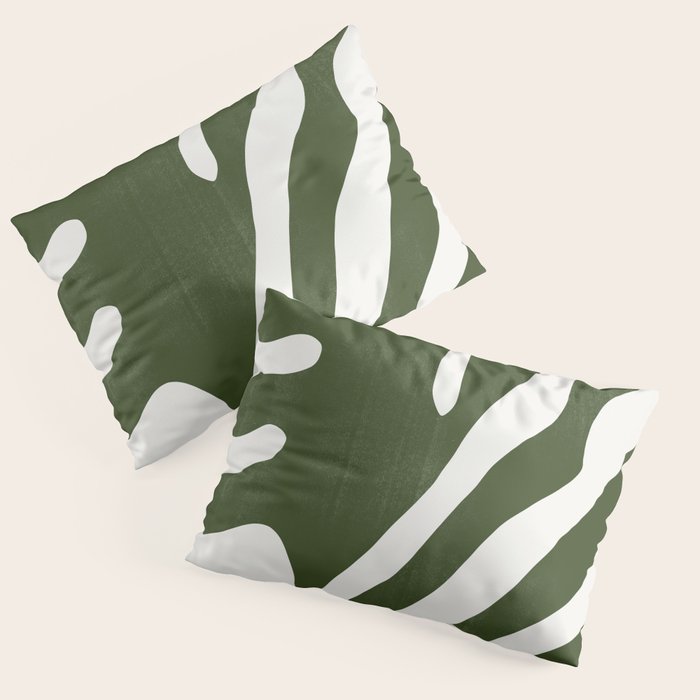 Alga, Seaweed, Green Plant Pillow Sham Gallery Image 1