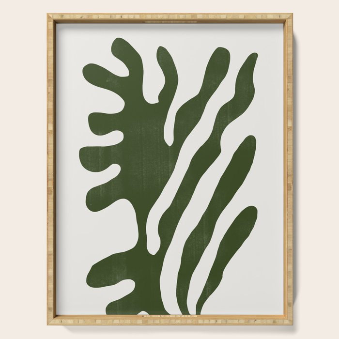 Alga, Seaweed, Green Plant Serving Tray Gallery Image 1