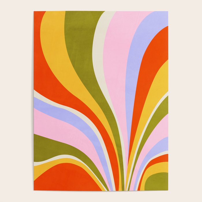 Candy Paint: Sunrise | Mid Century Retro Edition Poster Gallery Image 4
