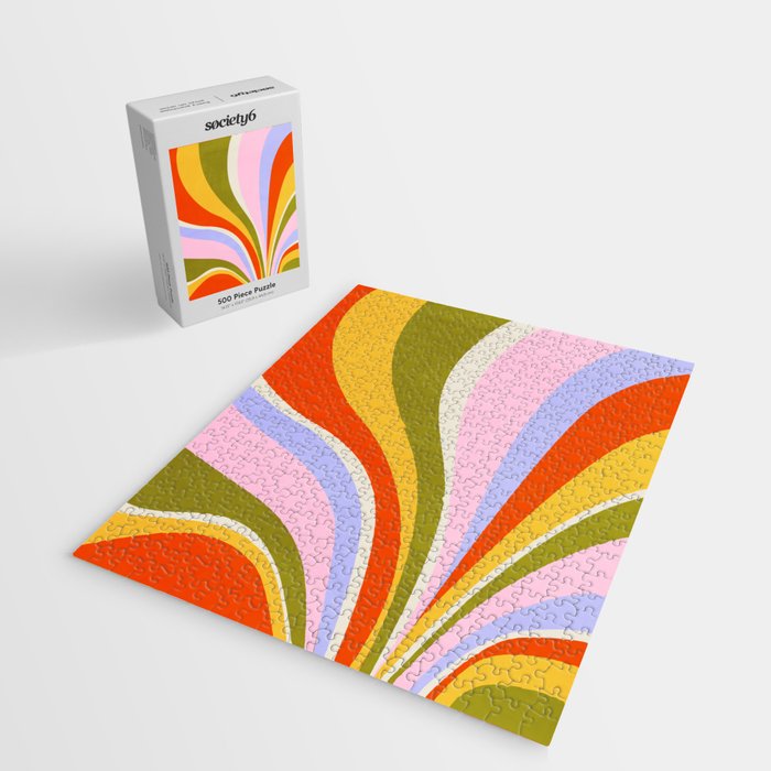 Candy Paint: Sunrise | Mid Century Retro Edition Jigsaw Puzzle Gallery Image 2