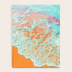 Coral Shore, Ocean Beach Photography, Summer Sea Sand Waves Notebook Gallery Image 4