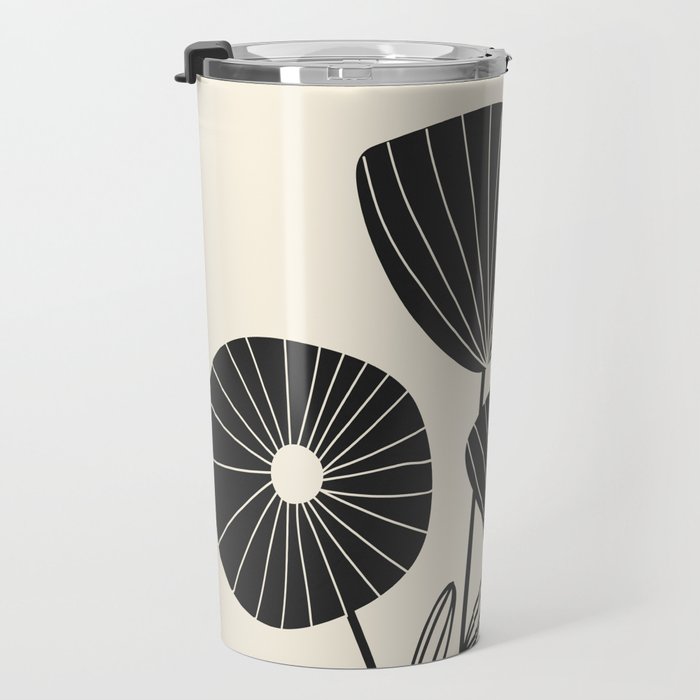 Abstract Flowers Travel Mug Gallery Image 3