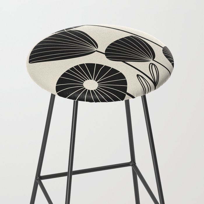 Abstract Flowers Stool Gallery Image 2