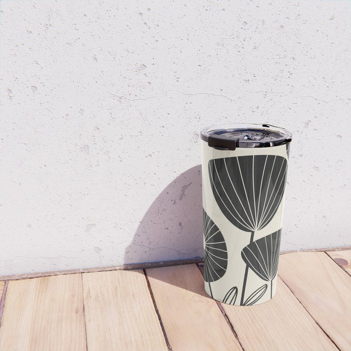 Abstract Flowers Travel Mug Gallery Image 4