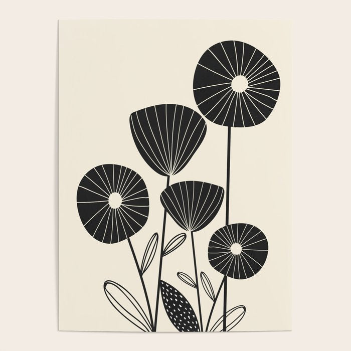 Abstract Flowers Poster Gallery Image 1