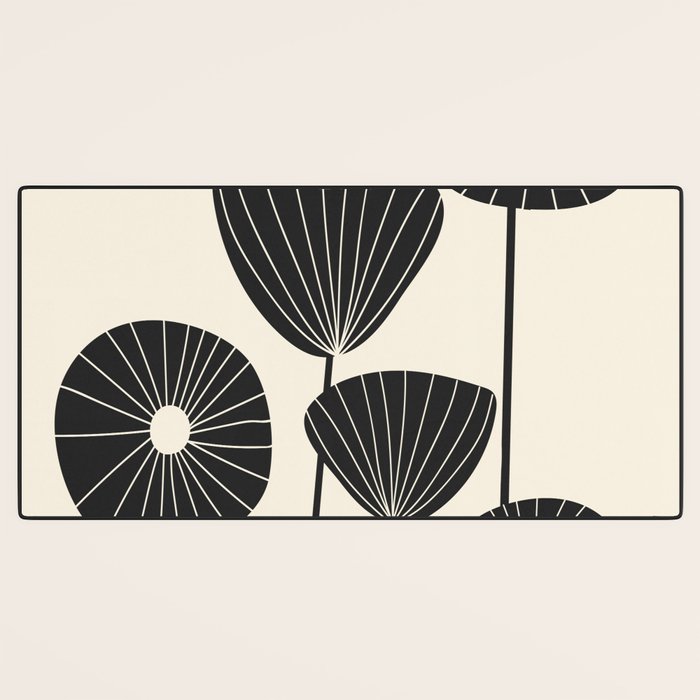 Abstract Flowers Desk Mat Gallery Image 3