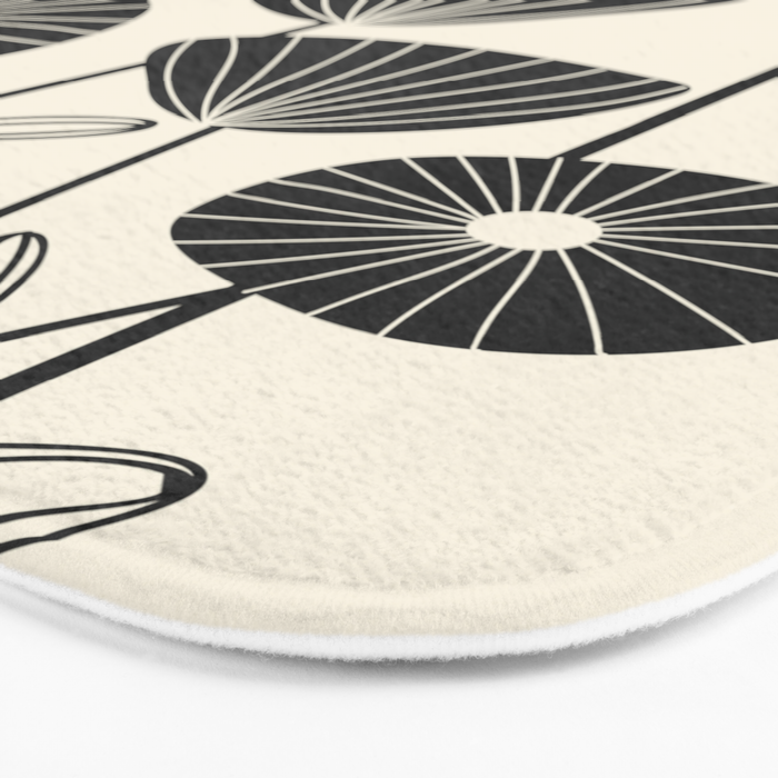 Abstract Flowers Bath Mat Gallery Image 3