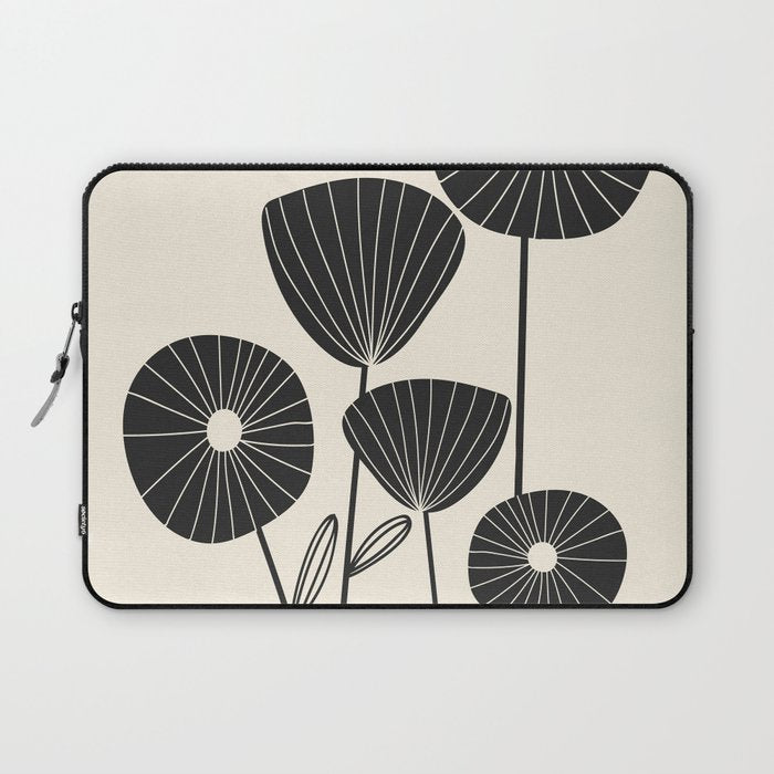 Abstract Flowers Laptop Sleeve Gallery Image 1