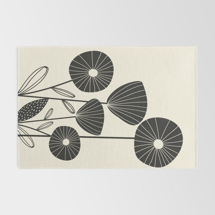 Abstract Flowers Rug Gallery Image 2