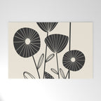 Abstract Flowers Welcome Mat Gallery Image 1