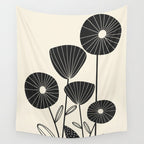 Abstract Flowers Wall Tapestry Gallery Image 4