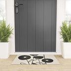 Abstract Flowers Welcome Mat Gallery Image 3