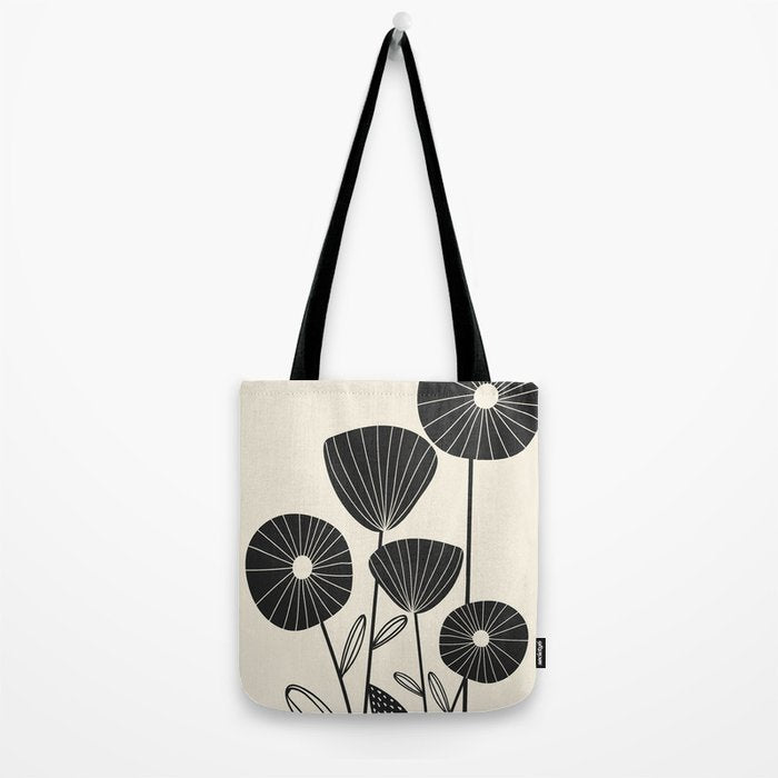 Abstract Flowers Tote Bag Gallery Image 2