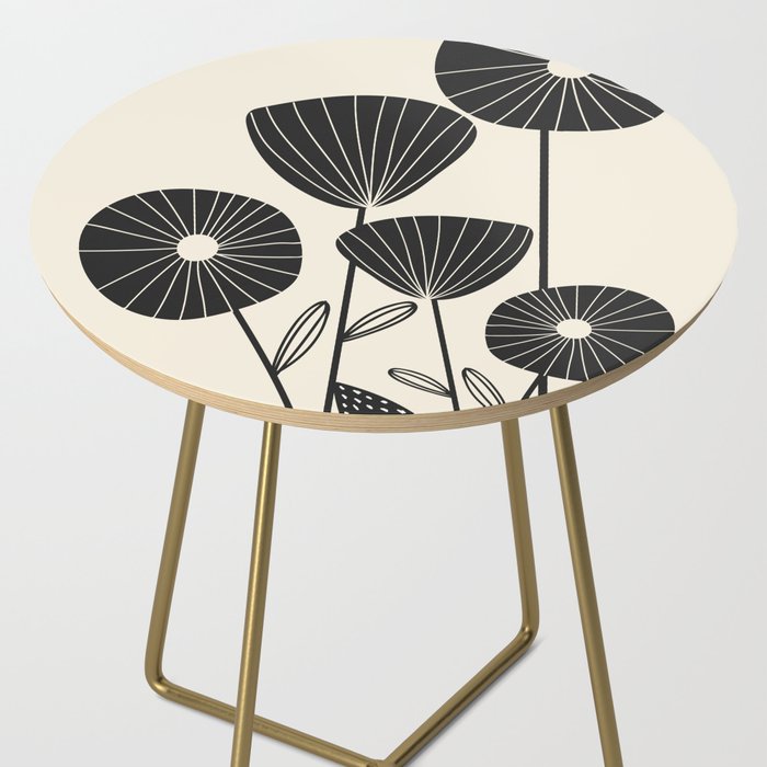 Abstract Flowers Side Table Gallery Image 2
